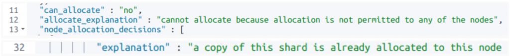 code of DevOps engineer reassigning the shard in Elasticsearch
