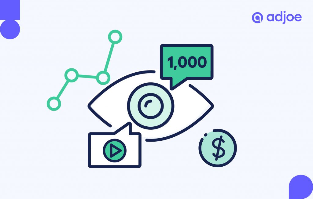 abstract creative of effective cost per mille in mobile marketing