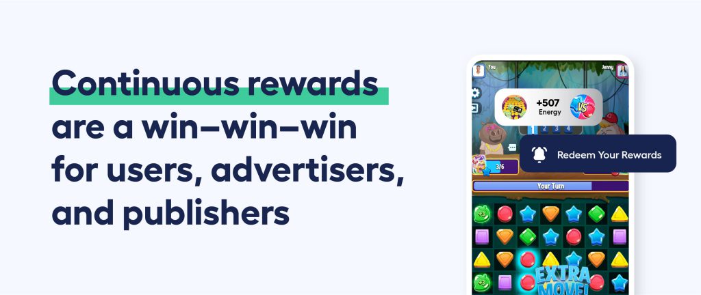 abstract image of toast notification in playtime mobile ad format