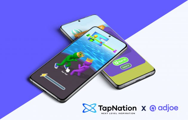 two phone screens with tapnation apps