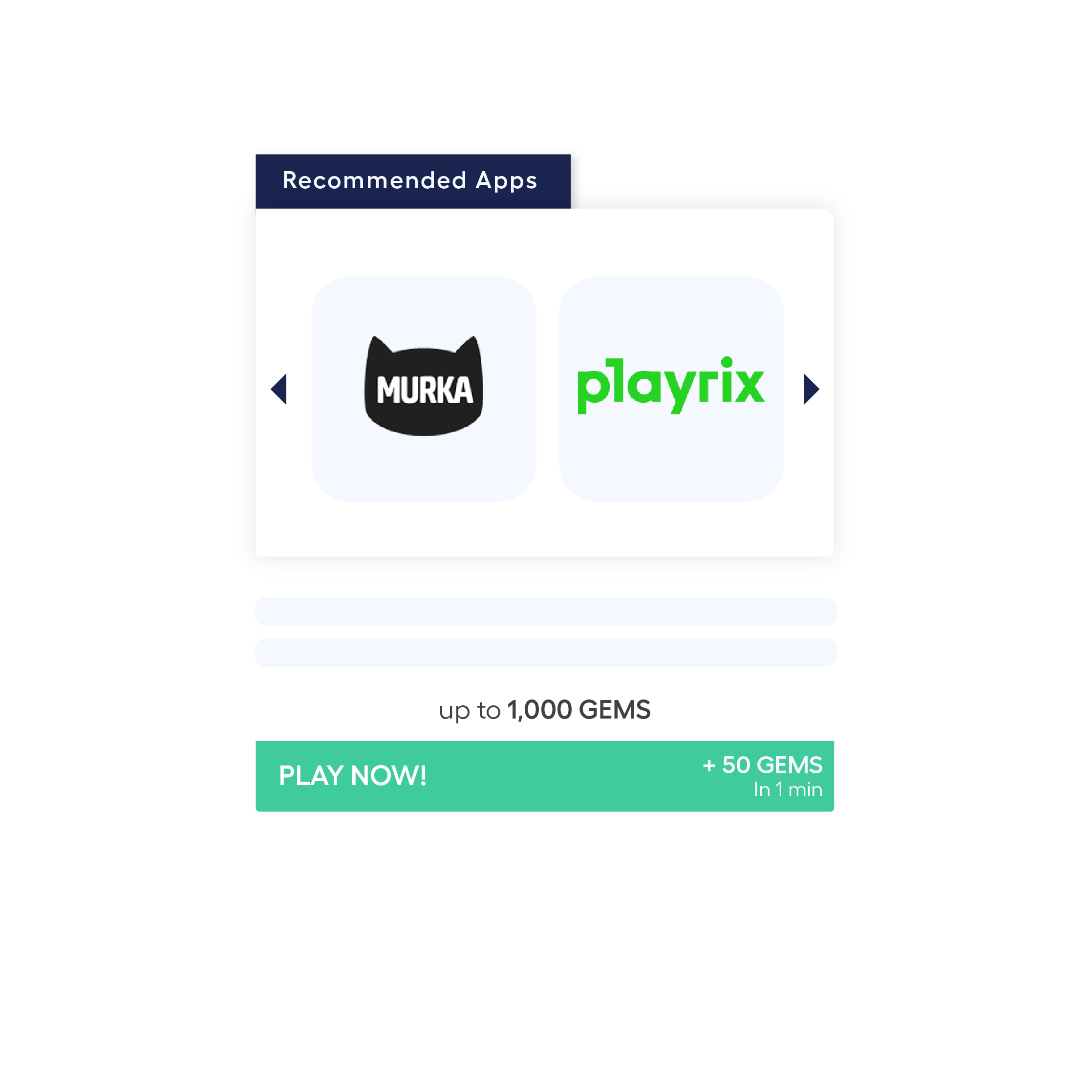 in-app mockup of Playtime’s advertisers shown in publisher's app to monetize your app