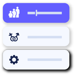 creative of targeting settings in dashboard
