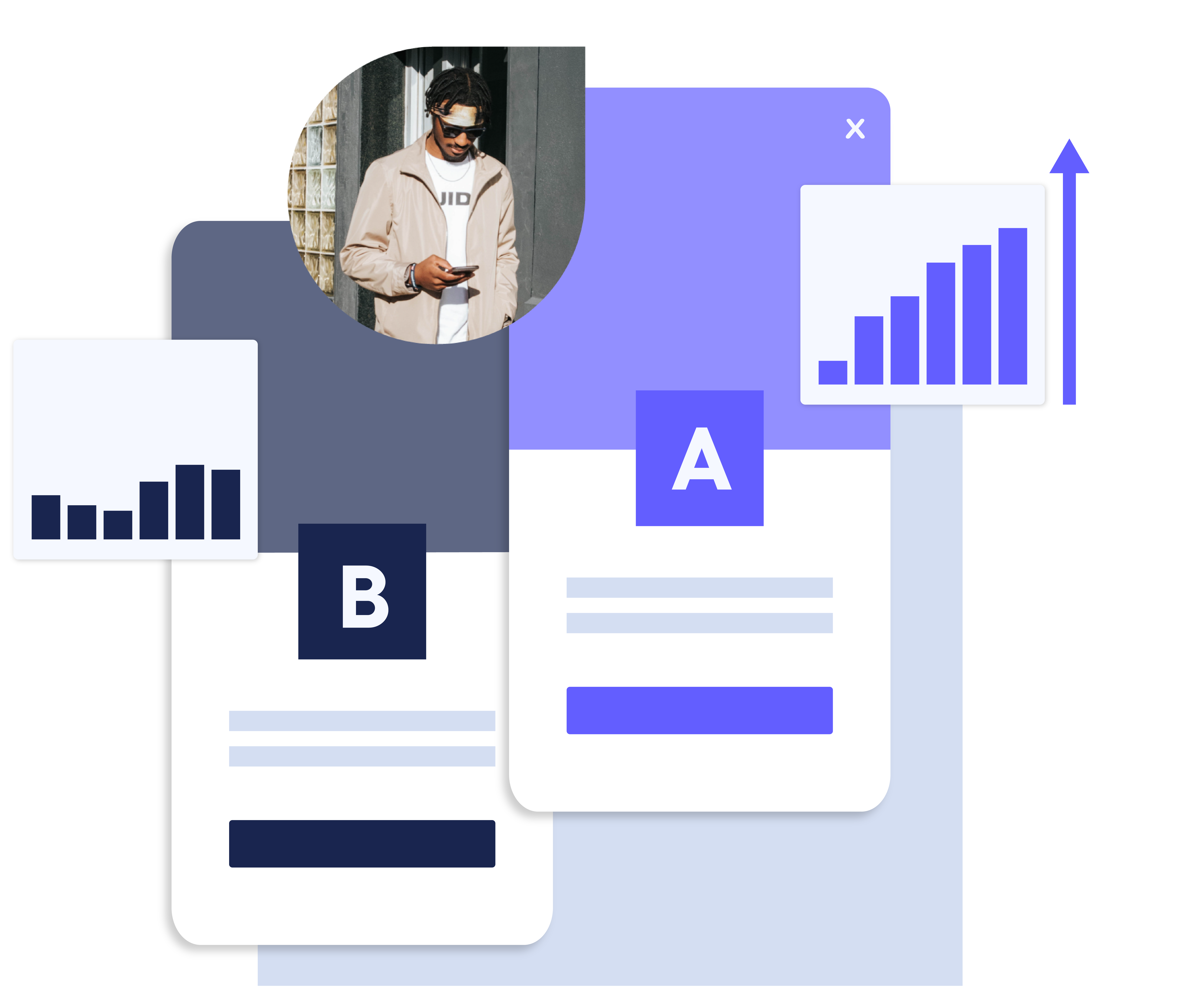 creative showing a/b tests of rewarded video ads