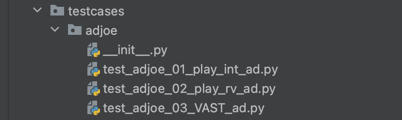 screenshot demonstrating how each interface is represented by its own python class