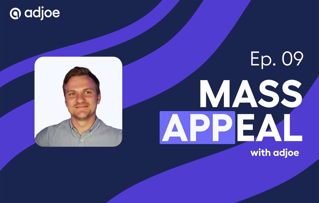 young man smiling into the camera on a mass appeal podcast tile