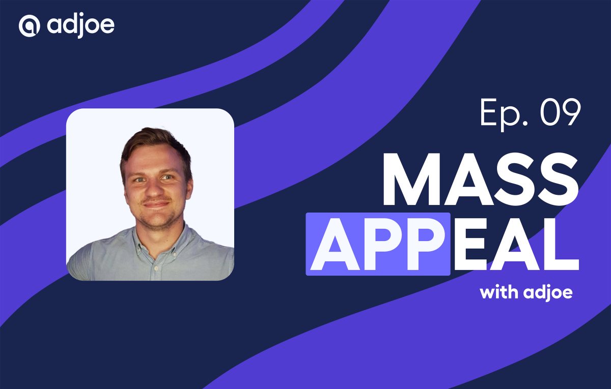 young man smiling into the camera on a mass appeal podcast tile