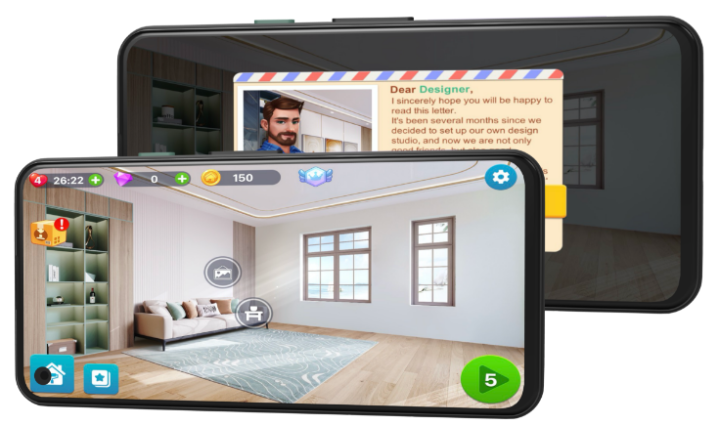 2 phone screens with Dragon Plus app
