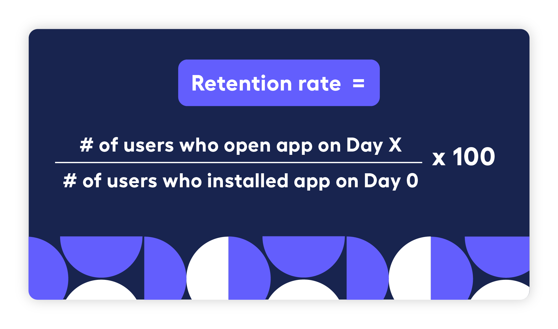 how to calculate mobile app retention rate? Mobile retention rate formula 