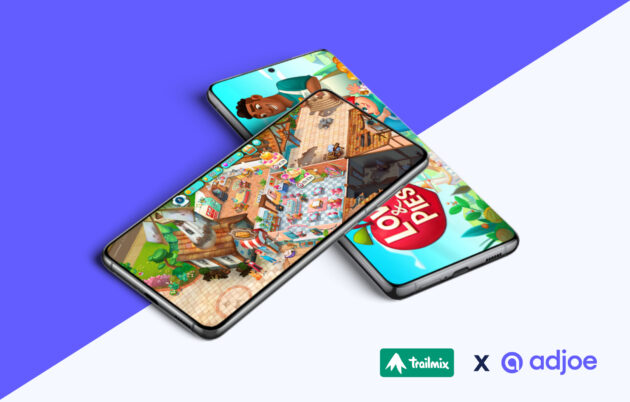 two phone screens displaying trailmix' app