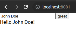 screenshot of output