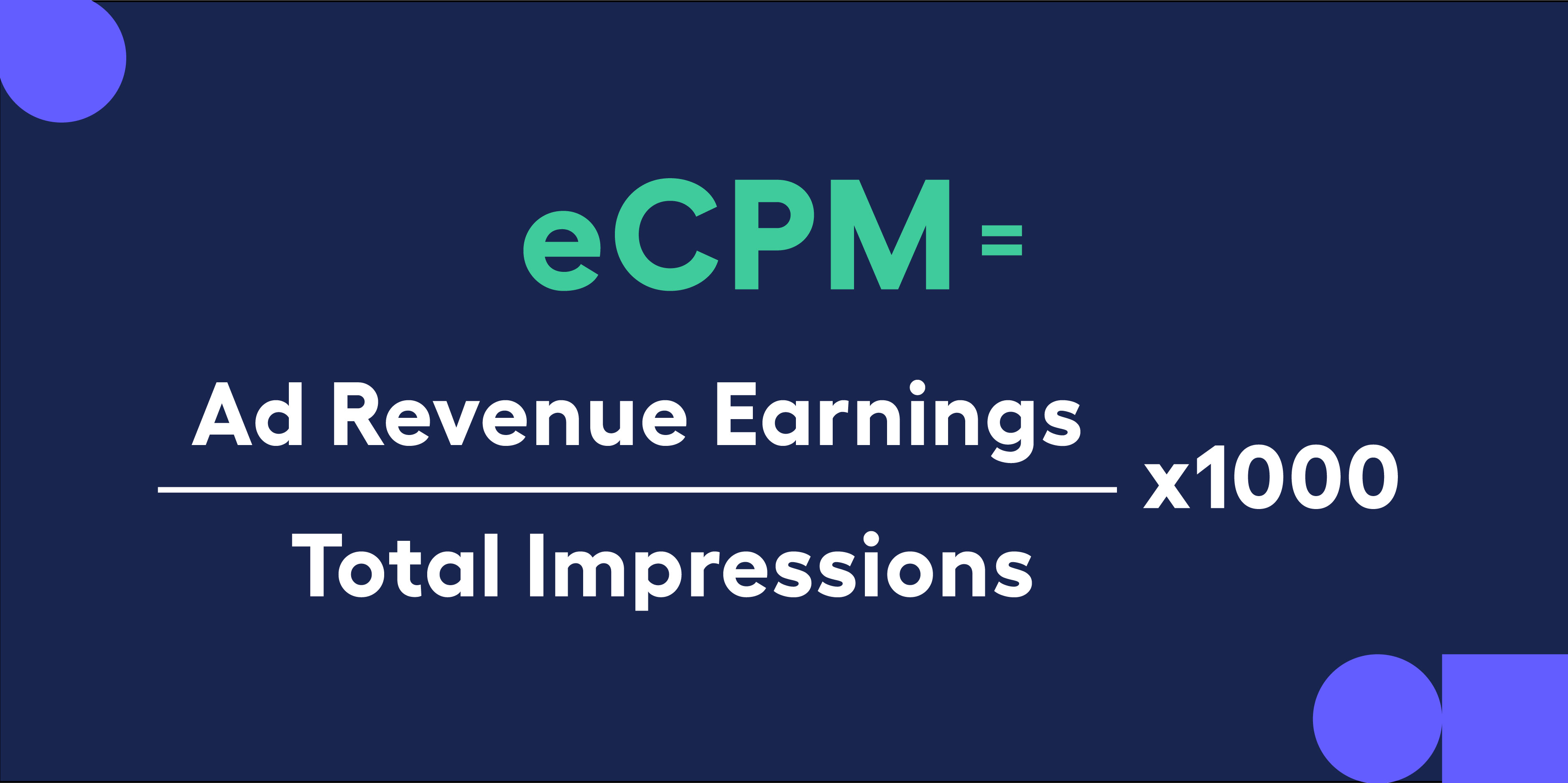 how to calculate eCPM