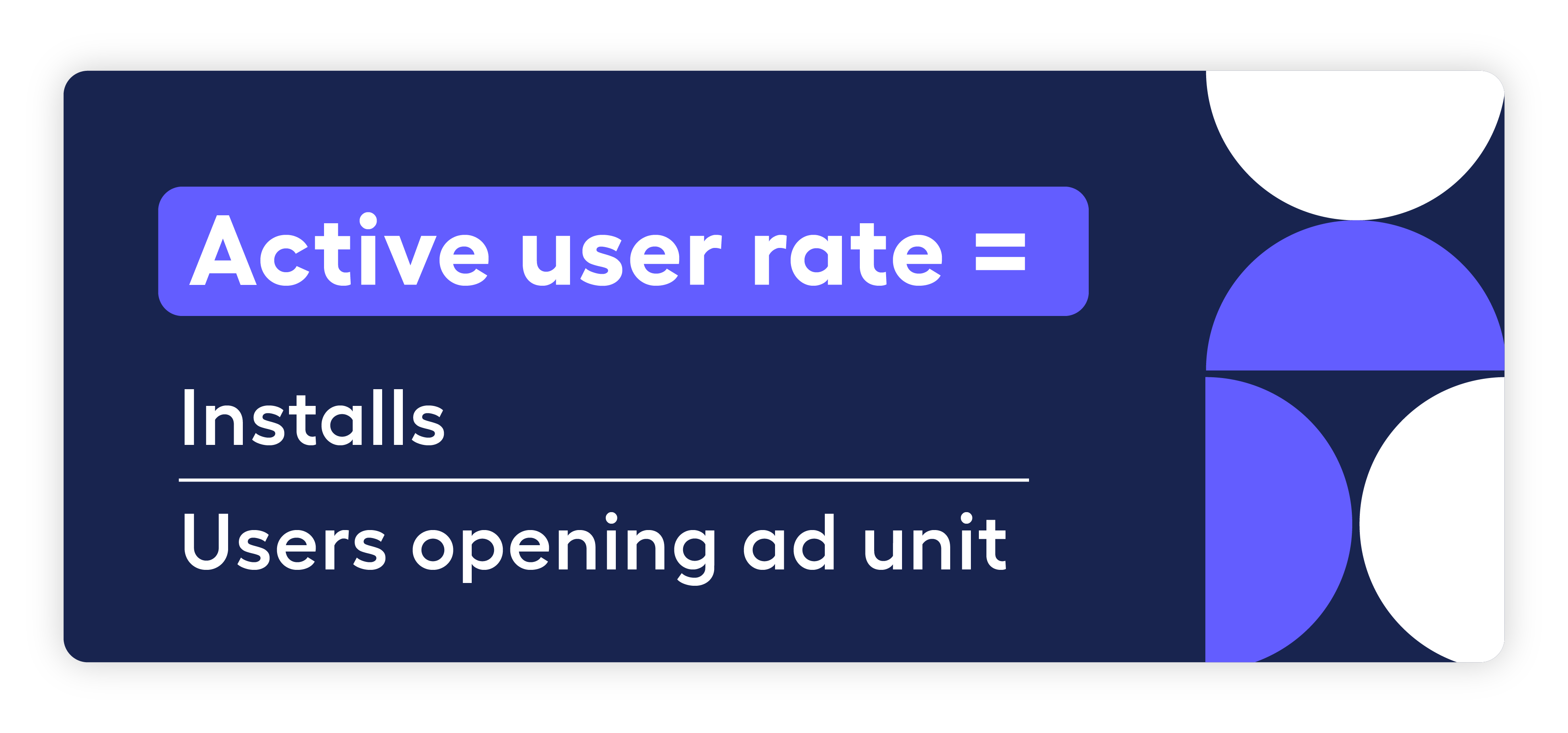 formula for how to calculate active user rate