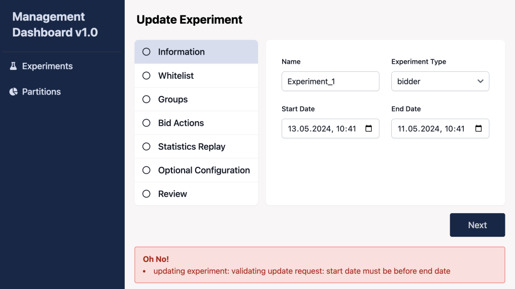 screenshot of what htmx dashboard looks like in the browser