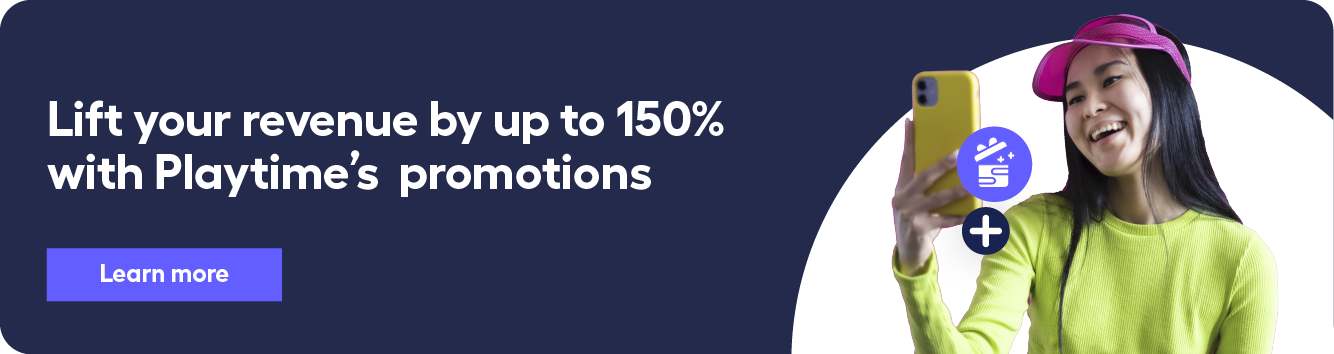 banner leading to Playtime monetize page