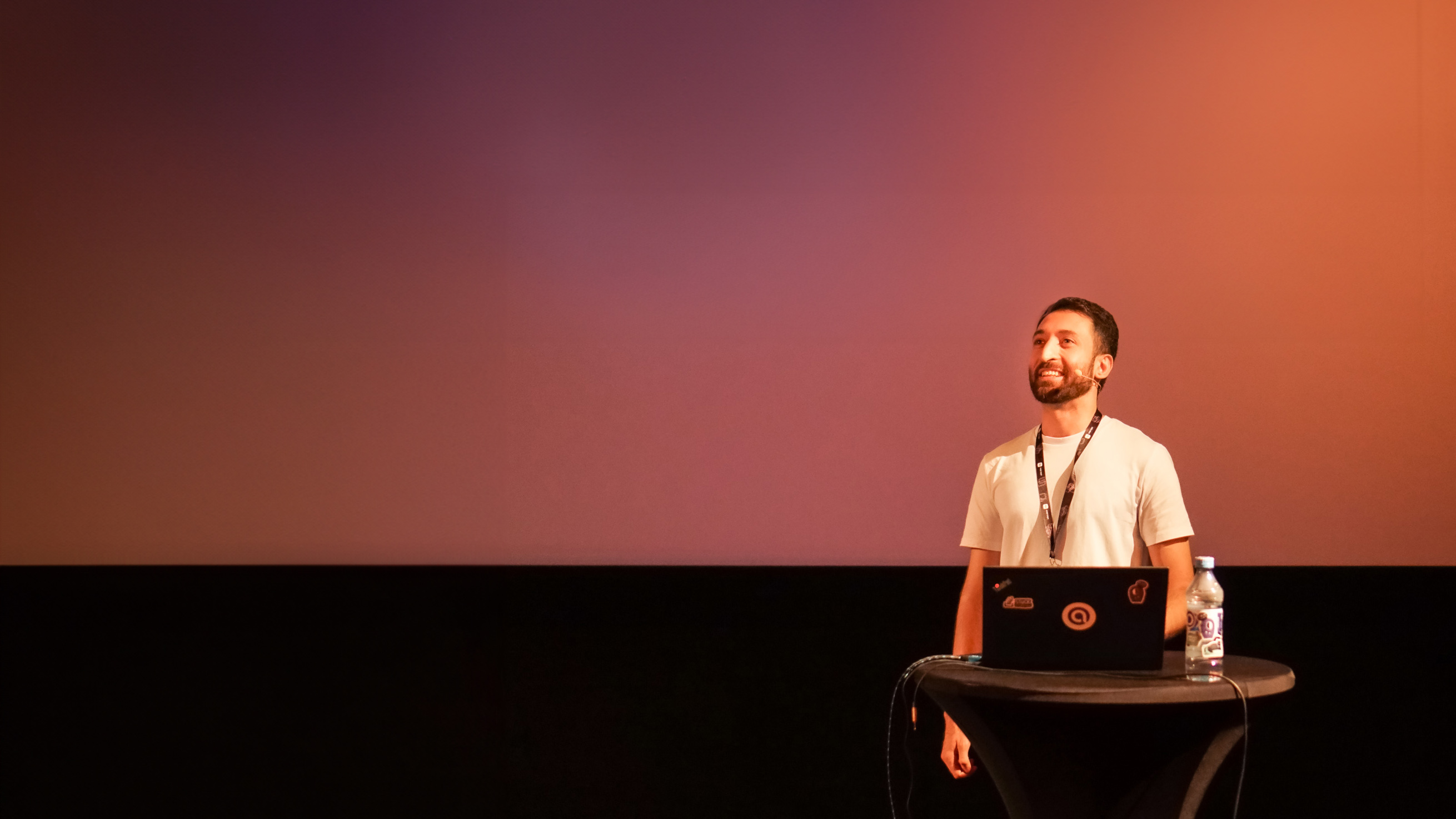 adjoe employee speaking at a conference