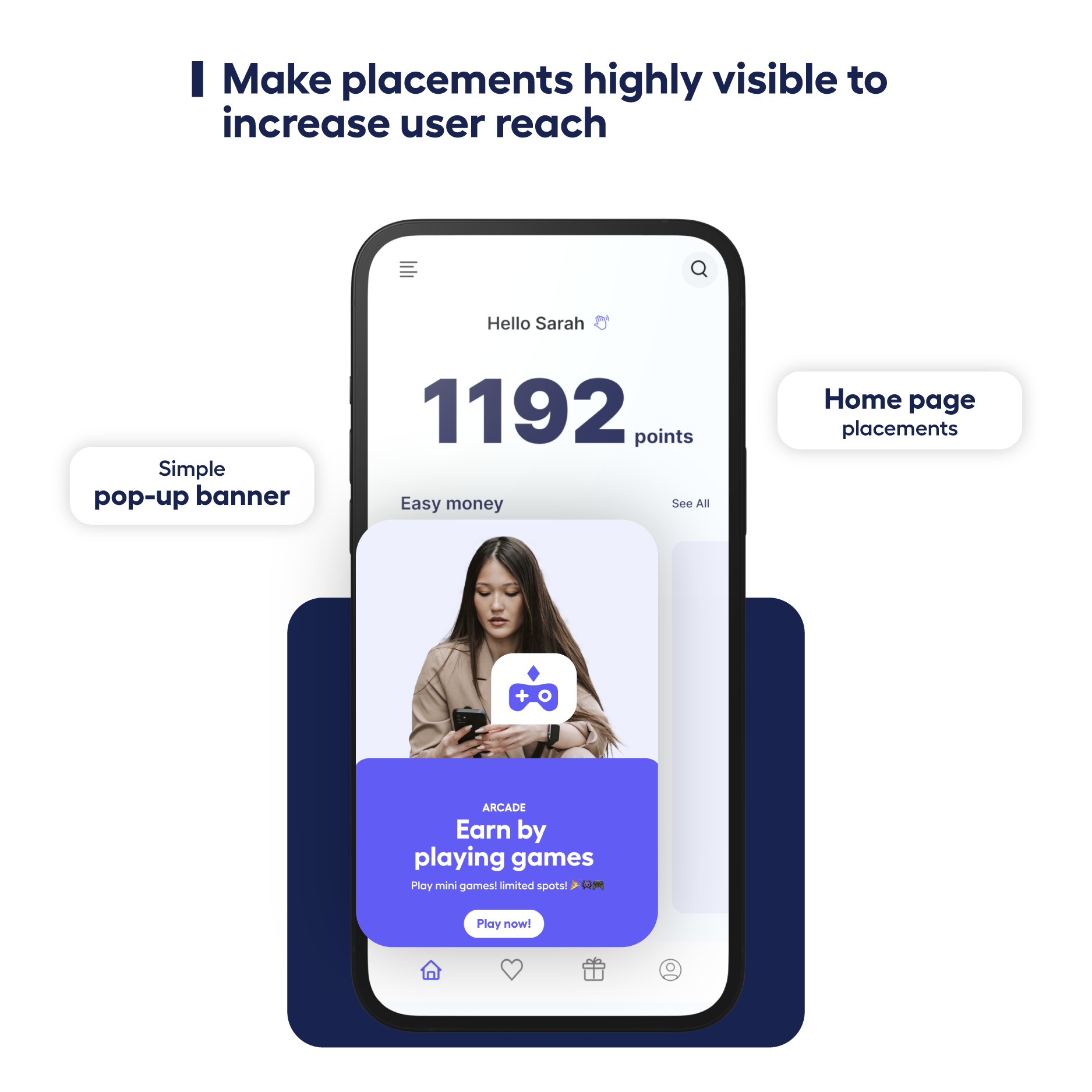 Higher placement of Playtime on your app